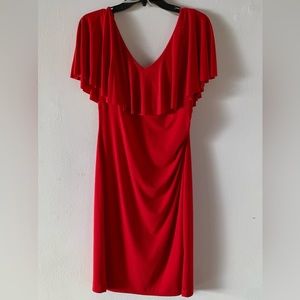 Connected Apparel Size 10 Red Dress